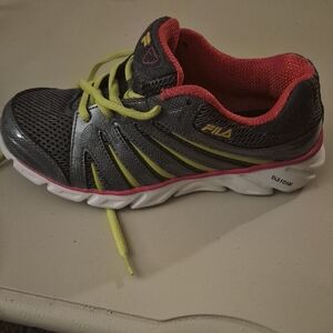 Fila Women's Gray and Yellow Sneakers